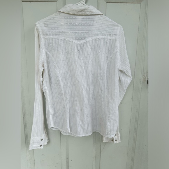 Arizona size large snap down shirt , also silver stitching - Picture 3 of 7